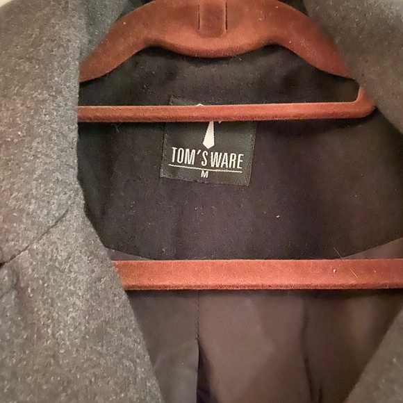 Double Breasted Black Trench Coat For Men - Picture 3 of 5